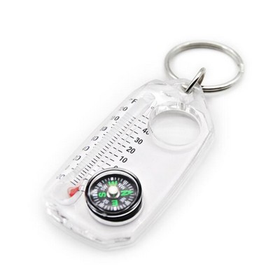 3 in 1 Compass Keychain