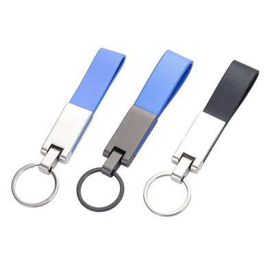 PU Leather Metal Key Tag