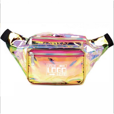 Clear Triple Zipper Fanny Pack