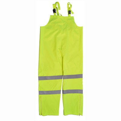 ANSI/ISEA 107-2015 ALL LIME Class E Waterproof Bib Rain Pants