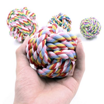 8cm Cotton Rope Ball Dog Chew Toy