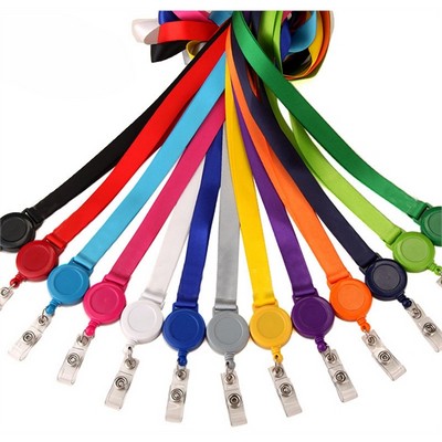 3/8'' Retractable Polyester Lanyard