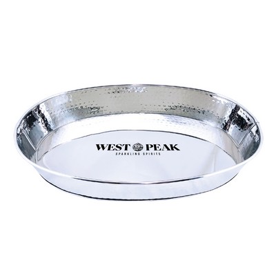 BREKX Stainless Steel Kingston Hammered Tray