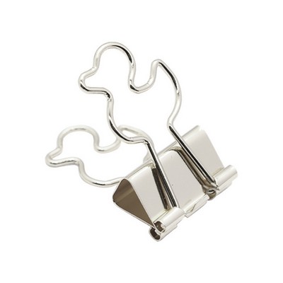 Cartoon Duck Shaped Metal Binder Clip Paper Clamp