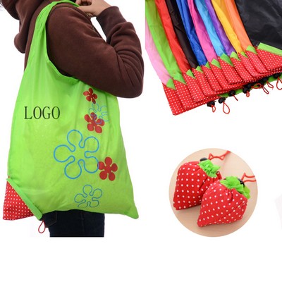 Strawberry Bag Folding Tote Bag