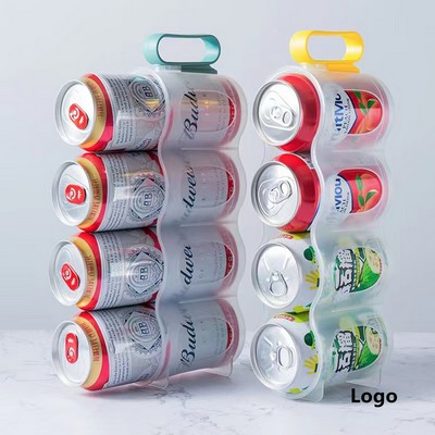 Soda Can Organizer Canned Food Bin Stackable Dispenser for Refrigerator