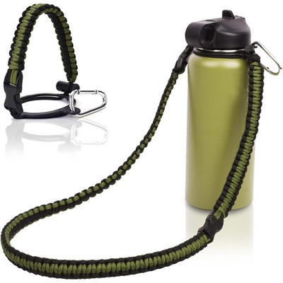 Water Bottle Paracord Handle Shoulder Strap