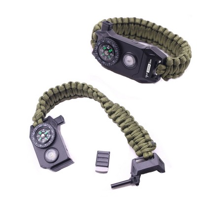 Paracord Survival Bracelet With SOS Flashlight