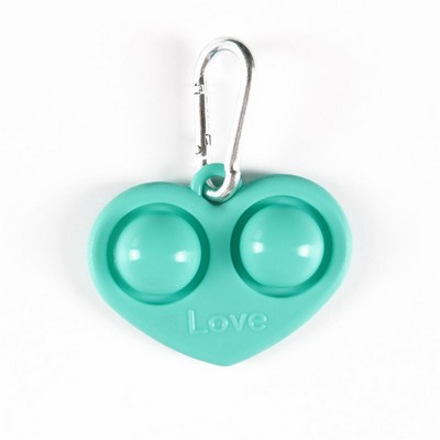 Heart Love Push Pop Bubble Keychain