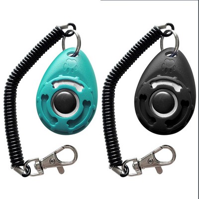 Pet Cat Dog Training Clicker w/Adjustable Wrist Strap