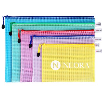 Plastic Mesh Zip File Folders