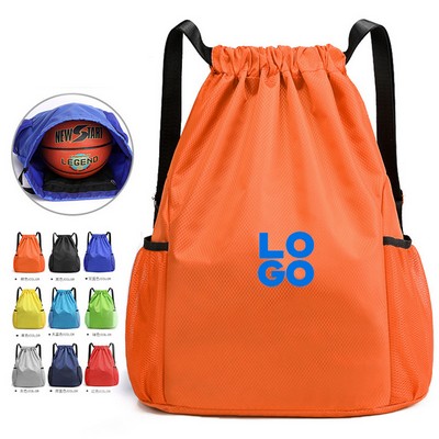 Nylon Drawstring Backpack