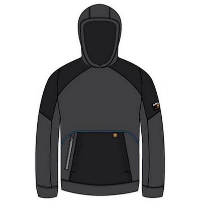 Rebar® WorkTech™ Black Reinforced Full Zip Hoodie