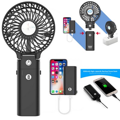 5200 mAh Foldable Mini Fan With Portable Charger