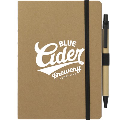 5'' x 7'' FSC® Recycled Notebook and Pen Set