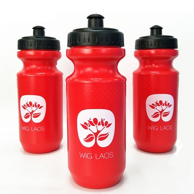 18.5 Oz. Plastic Bike Water Bottle w/ Push Pout