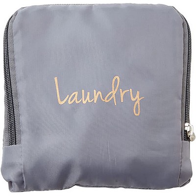 Soft Travel Laundry Bag w/Zipper & Drawstring