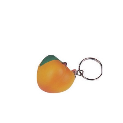 Orange Stress Ball Key Chain