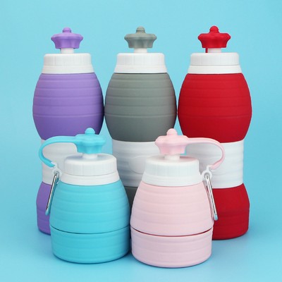 21 Oz. Star Portable Silicone Folding Bottle