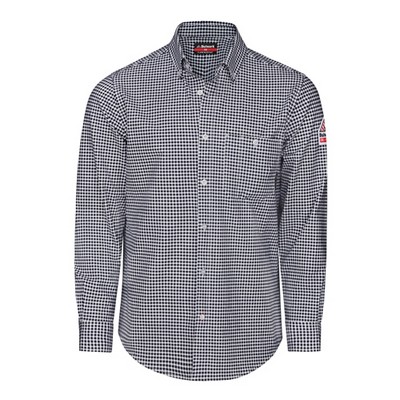 Bulwark™ Men's Flex Knit Button Down Shirt - Navy Blue