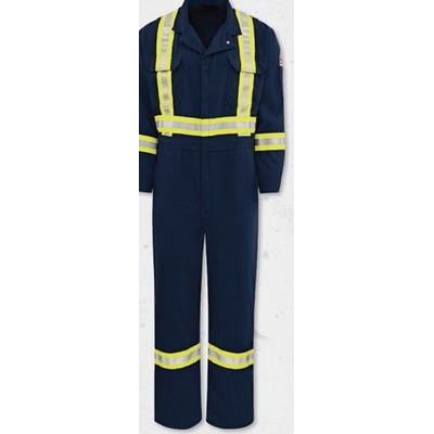 Bulwark™ Men's Deluxe Coverall w/Reflective Trim - Navy Blue