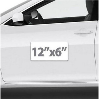 Custom Car Sign Small Rectangle Magnet