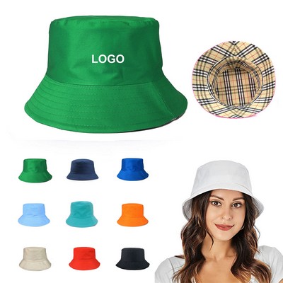 Unisex Packable Cotton Bucket Hat