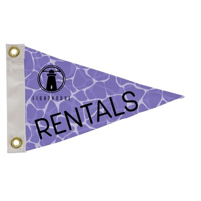 8" x 12" Polyester Pennant Flag Single-Sided