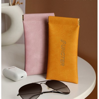 Fasten Top PU Sunglasses Pouch