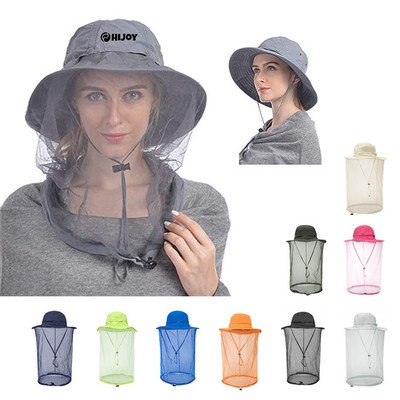 Mosquito Head Net Bucket Hat