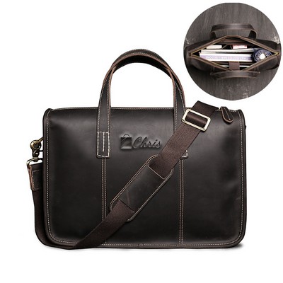 Leather Men'S Laptop Bag