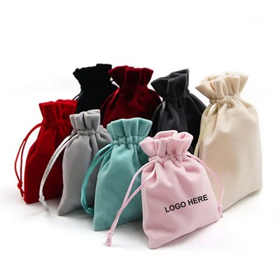 Flannel Drawstring Gift Bag