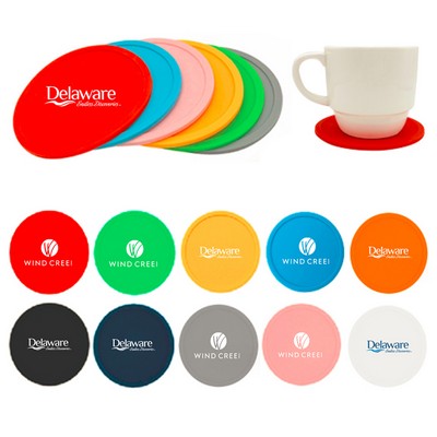 Custom Round Silicone Coasters