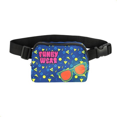 Full Color running Sports Zippered Waist Fanny Pack