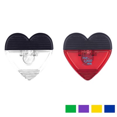 Heart-Shaped Magnetic Plastic Clip