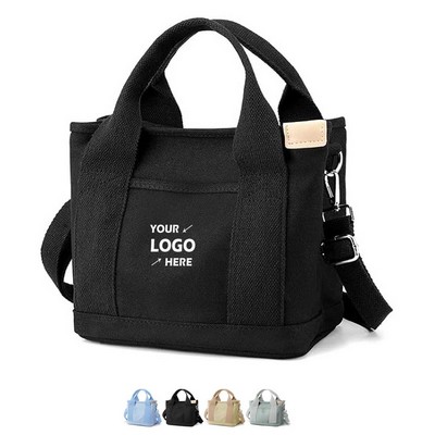 Multi Compartment Hand-held Canvas Bag