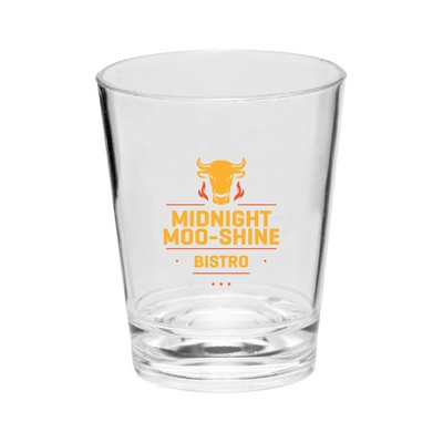 1.5 oz. QuickSip Translucent Plastic Shot Glass (2 Color Imprint)