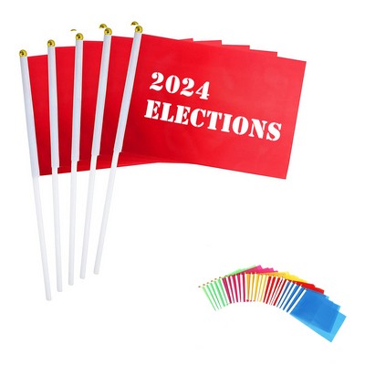 Solid Color Handheld Flag 2024 Parade Election Events