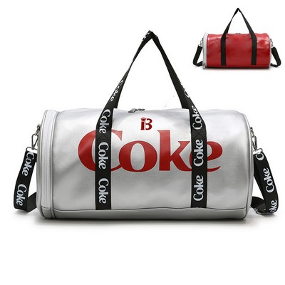 PU Leather Gym Duffel Bag