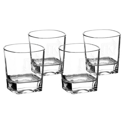 Rectangle Rocks Glasses in Gift Box, Set of 4