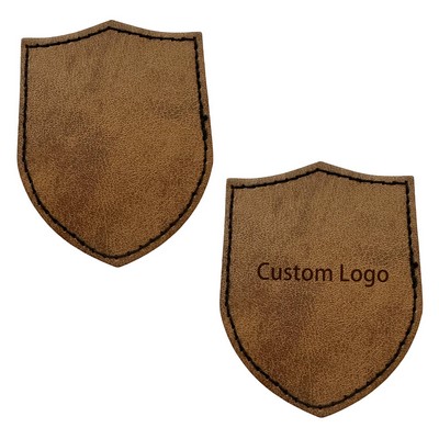 Shield Shape Leatherette Patch