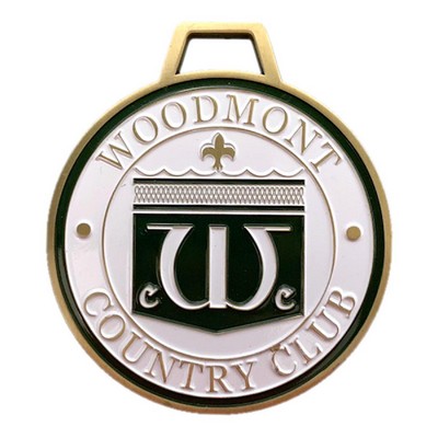 Die Cast Golf Bag Tag - 2.5" X 2.5"- 2 Sided Printing