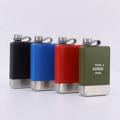 Stainless Steel Slim 9oz Hip Flask Handy Jug