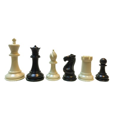 Tournament Triple Weighted Plastic Chess Pieces, 3.75 in. King