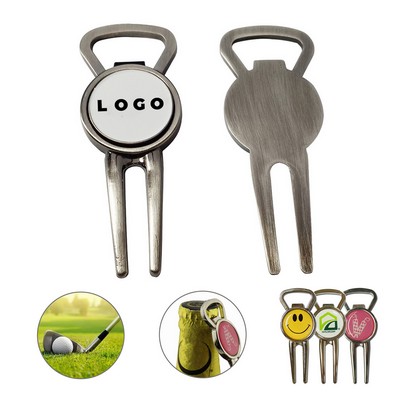 Golf Divot Tool With Bottle Opener