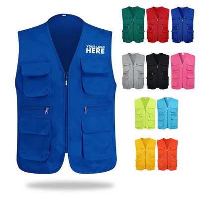 Multi Pocket Outdoor Safari Vest