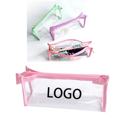 Clear PVC Pencil Pouch with Zipper