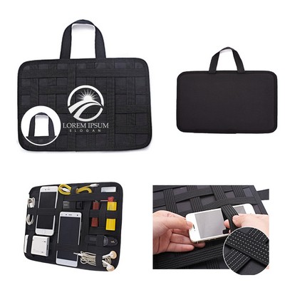 Travel Electronics Elastic Organizer Board Bag