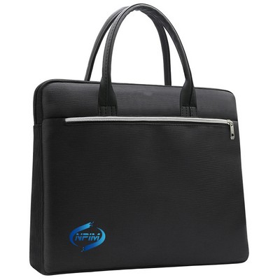 Heavy Zipper Busines Briefcase Document Bag