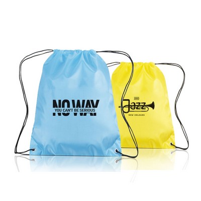 Classic Polyester Drawstring Backpacks (14" X 16.5")